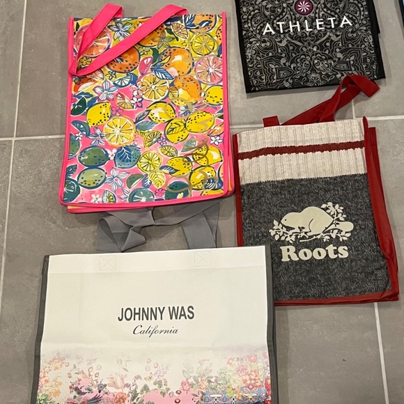 15pc Lot Reusable Shopping Tote Bags Lululemon Lily Pulitzer Vineyard Vines Plus - Picture 12 of 12